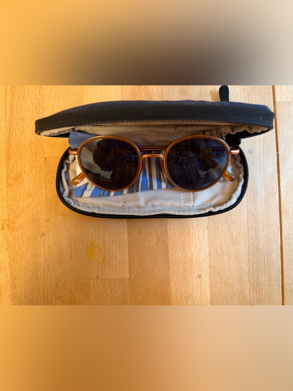 Sunski Baia Tangerine Midnight Polarized Sunglasses